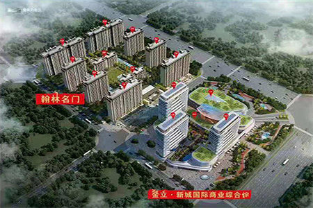 城东星合国际2室2厅1卫104m2精装修